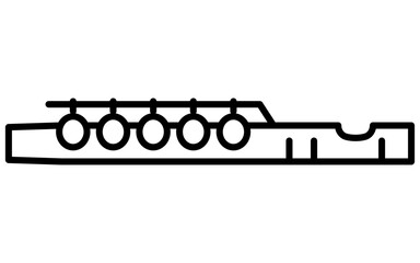 Music, simple flute icon (flutist) © TKM