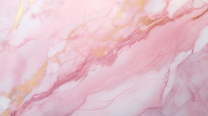 Texture of Light Pink Marble with Gold Veins.
