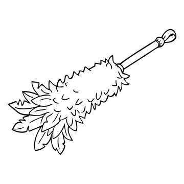 recommend clip art: feather duster line vector illustration