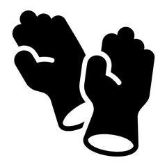 gloves Solid icon