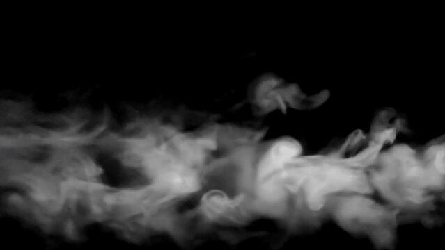 Smoke effect with black background