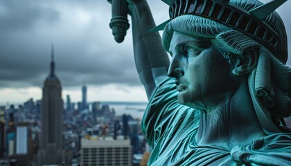 Statue of Liberty in New York City - obrazy, fototapety, plakaty
