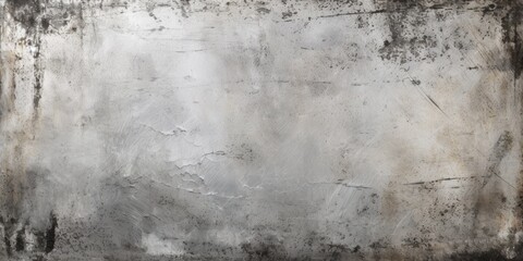 Fototapeta na wymiar Silver Grunge Background Texture with Empty Copy Space for Text created with Generative AI Technology
