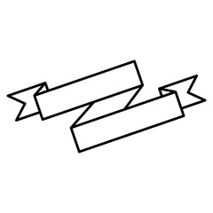 tape banner ribbon icon