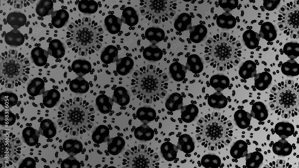 Poster kaleidoscope motion graphic 2d animation pattern geometric mirror visual effect optical illusion ref