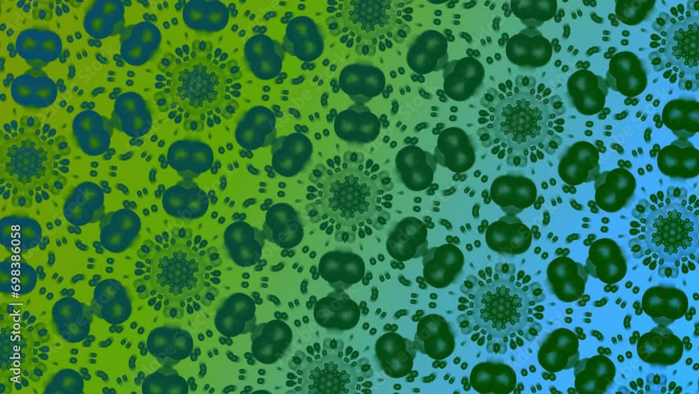 Poster kaleidoscope motion graphic 2d animation pattern geometric mirror visual effect optical illusion ref