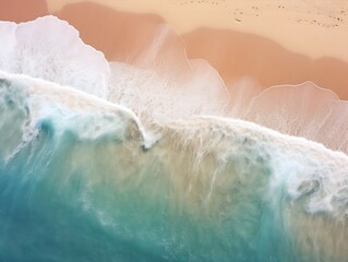 Fototapeta na wymiar An Aerial View of Sand Beach