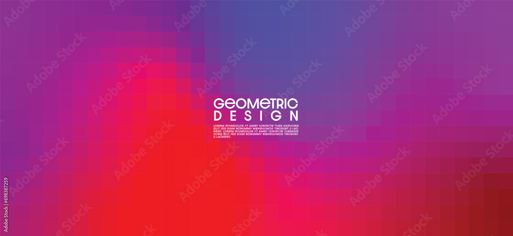 Aufkleber colorful gradient design. polygonal abstract background with squares. modern low poly geometric squa