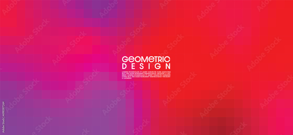Poster colorful gradient design. polygonal abstract background with squares. modern low poly geometric squa