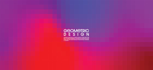 Colorful gradient design. Polygonal abstract background with squares. Modern low poly geometric square shape. Ideas for banner, web and brochures. Vector Illustrator EPS.