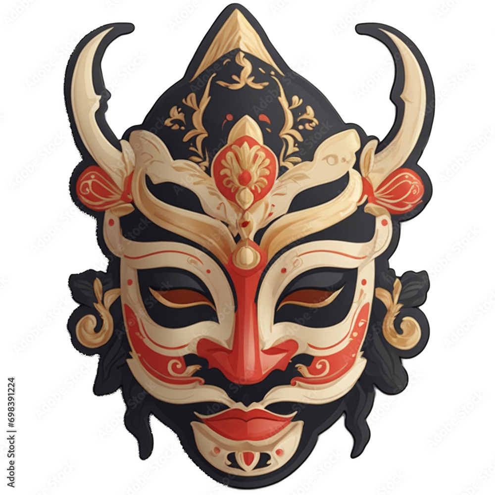 Wall mural Indonesian Mask