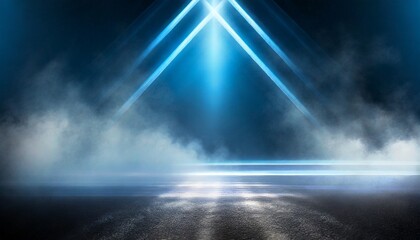Smoke and Shadows: Asphalt Street Alight with Neon Mystique