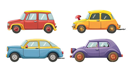 Car Auto Cartoon Set