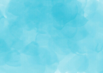 綺麗な青色の水彩背景テクスチャー