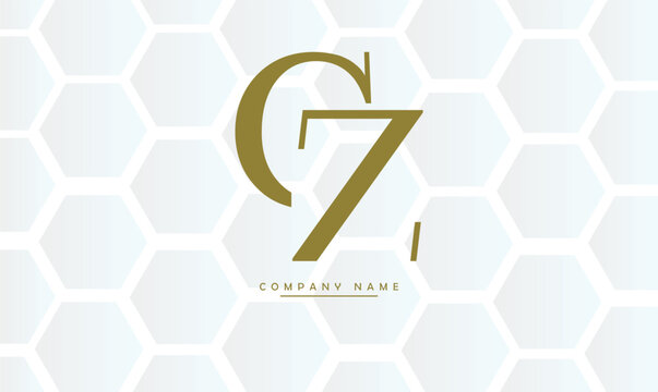  CZ, ZC, C, Z Abstract Letters Logo Monogram