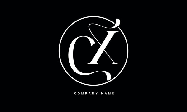 CX, XC, C, X Abstract Letters Logo Monogram