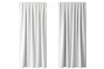 Stylish Blackout Curtains Design Isolated on Transparent Background