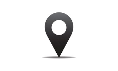 map pointer icon with shadow