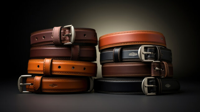 Elegance buckle clothes waist style leather accessory fashionable brown belt object closeup