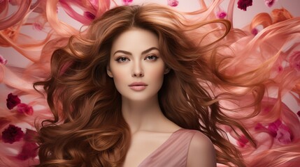 Naklejka premium woman with hair