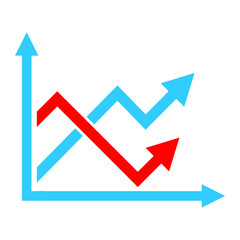 Colorful financial and marketing business charts. data financial graph and diagram. Business data graphs