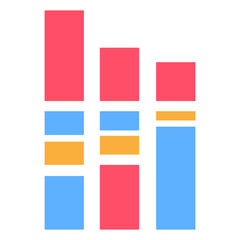 Colorful financial and marketing business charts. data financial graph and diagram. Business data graphs