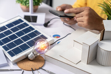 Experimenting with using solar energy to power a light bulb at home