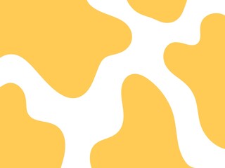 Yellow Cow Print Pattern Background Wallpaper