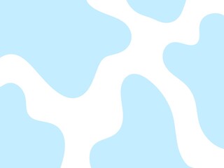 Baby Blue Cow Print Pattern Background Wallpaper