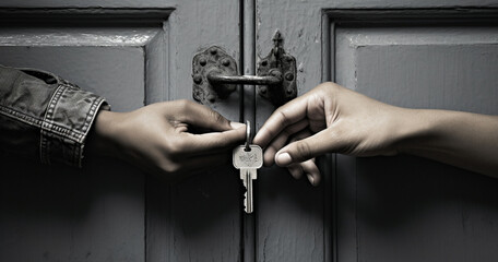 handing over the keys to the old house