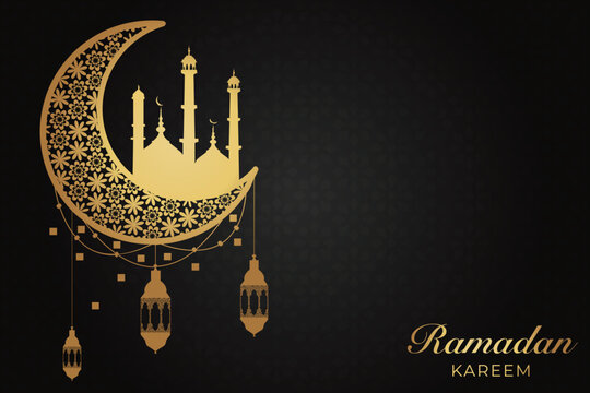 Ramadhan Eid Mubarak background greeting card