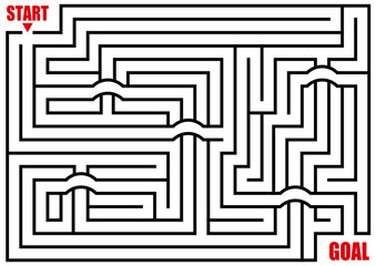 迷路のイラスト