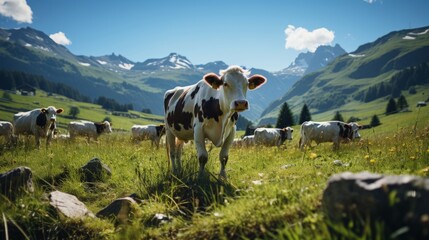 cows in the mountains