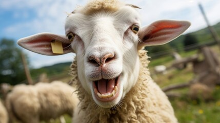 Obraz premium portrait of a sheep