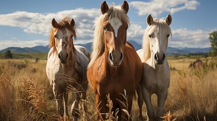 Obraz premium horse in the field