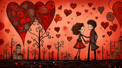 Doodles Valentines day