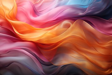 Obraz premium Abstract 3d luxury premium background, colorful flowing curved waves, golden accent, lighting effect