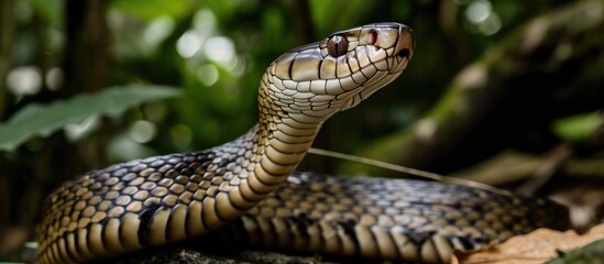 Fototapeta premium Bali's female king cobra