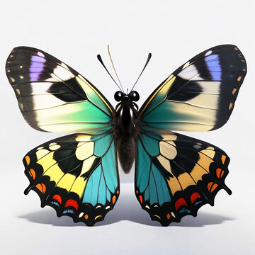 Cute colorful butterfly wings 