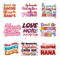 Valentine's Day Retro Design Bundle.
