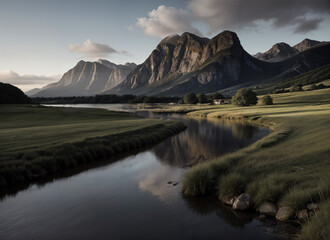 lake in the mountains