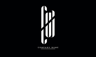 CW, WC, C, W Abstract Letters Logo Monogram
