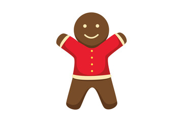 Cute Gingerbread Christmas Sticker