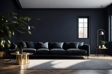 modern living room with sofa