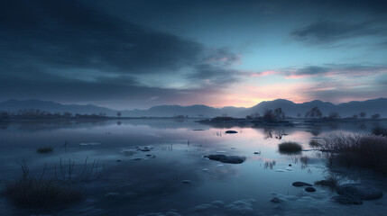 Generative AI, Early Dawn Sky