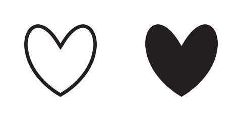 Heart icon vector. Love sign symbol vector. Heart vector icon illustration isolated on white background