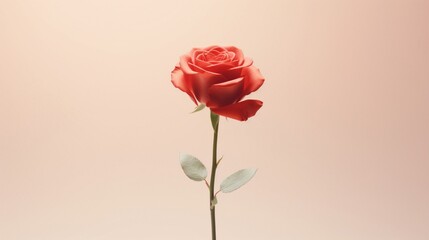 Minimalist Rose: Embrace simplicity by capturing a single rose against a plain background.
