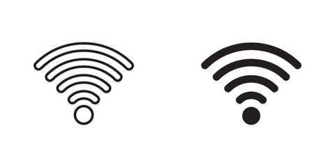 Wi Fi icon vector. Wireless internet logo design. Wifi vector icon illustration isolated on white background