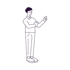 coloring vector communication poses illustration