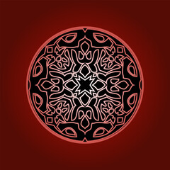 Vintage ornate linear ornaments in Kazakh traditional style. Asian floral designs. Abstract Asian elements of the national pattern of the ancient nomads of the Kyrgyz, Mongols, Kazakhs, Tatars.
